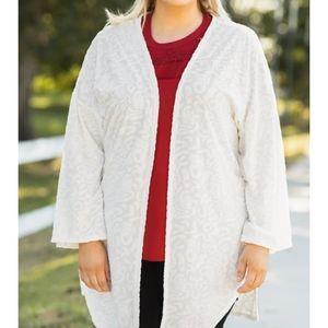 Ivory jacquard pattern Kimono